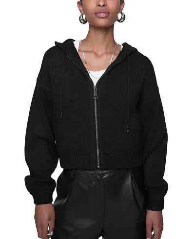 Rebecca Minkoff Quinn Zip Hoodie In True Black