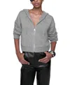 Rebecca Minkoff Quinn Zip Hoodie In Grey