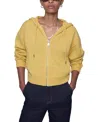 Rebecca Minkoff Quinn Wool Blend Zip Hoodie In Neutral
