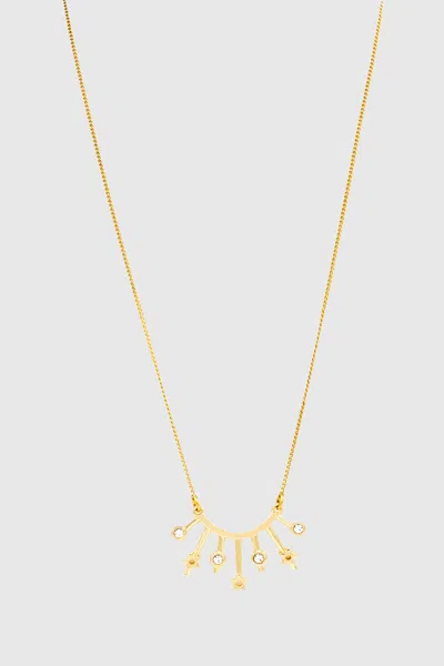 Rebecca Minkoff Radial Necklace In Gold