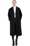Rebecca Minkoff Relaxed Double Face Coat In Black