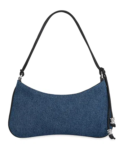 Rebecca Minkoff Reina Small Denim Shoulder Bag In Blue
