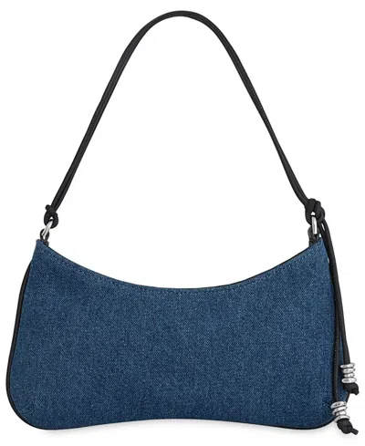 Rebecca Minkoff Reina Suede Small Shoulder Handbag In Blue