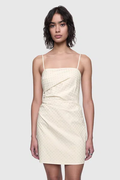 Rebecca Minkoff Riley Embellished Mini Dress In Chalk