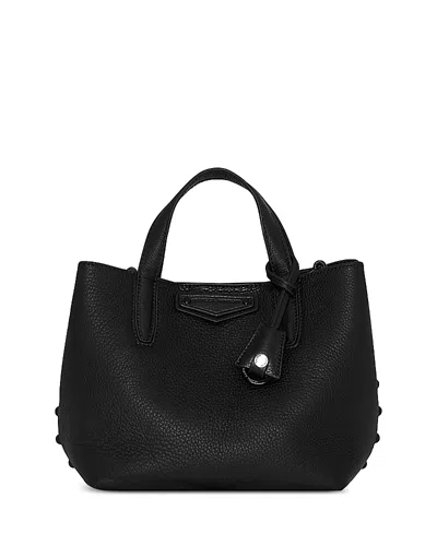 Rebecca Minkoff Riley Small Leather Tote Bag In Black