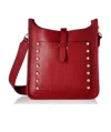 Rebecca Minkoff Rivet Shoulder Bag In Red