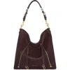 Rebecca Minkoff Rivington Leather Hobo Bag In Brown