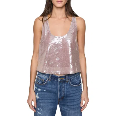 Rebecca Minkoff Rory U-neck Sequin Tank