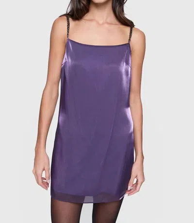 REBECCA MINKOFF ROWAN ORGANZA DRESS IN PURPLE