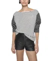 Rebecca Minkoff Ruby Stripe Pocket Cotton Jersey Top
