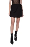 Rebecca Minkoff Ruby Wrap Miniskort In True Black
