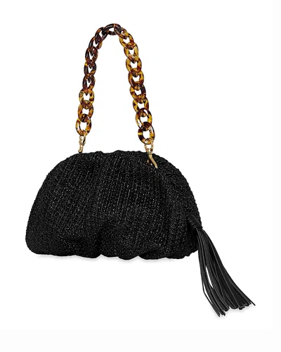 Rebecca Minkoff Ruched Clutch In Black