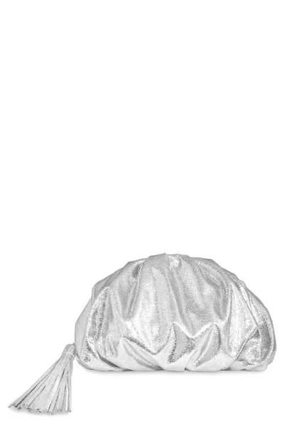 Rebecca Minkoff Small Ruched Metallic Clutch In Pattern