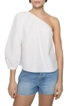 Rebecca Minkoff Sadie One-shoulder Cotton Top