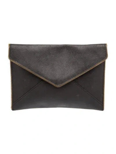 Pre-owned Rebecca Minkoff Saffiano Leather Clutch In Multi