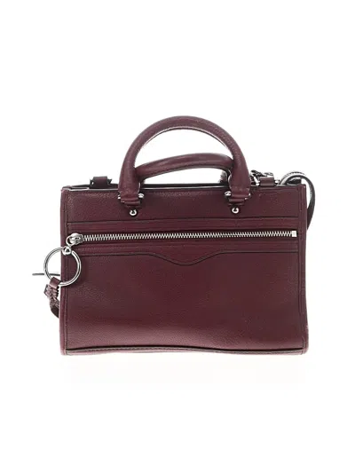 Pre-owned Rebecca Minkoff Satchel In Burgundy