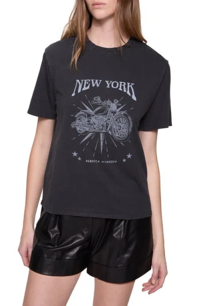 Rebecca Minkoff Sawyer Cotton Boyfriend T-shirt In Acid Stone