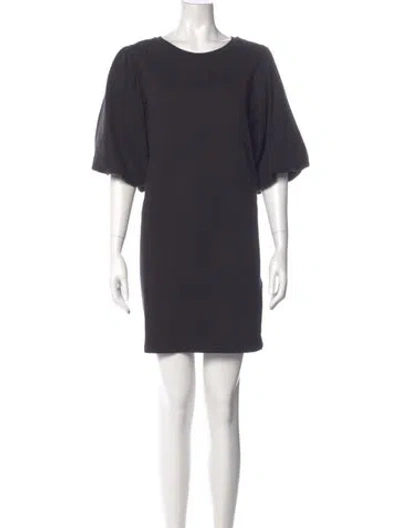 Pre-owned Rebecca Minkoff Scoop Neck Mini Dress In Gray
