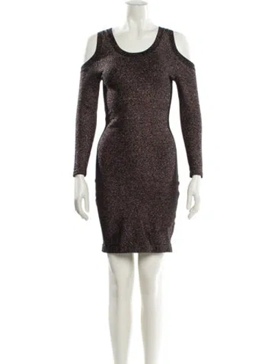 Pre-owned Rebecca Minkoff Scoop Neck Mini Dress In Multi