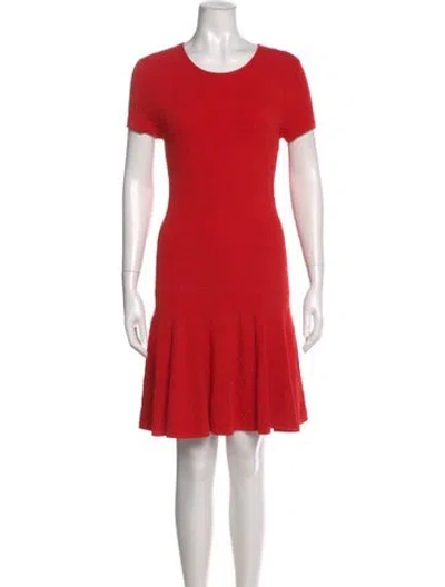 Pre-owned Rebecca Minkoff Scoop Neck Mini Dress In Orange