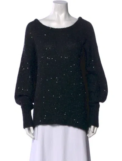 Pre-owned Rebecca Minkoff Scoop Neck Sweater In Black