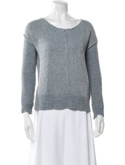 Pre-owned Rebecca Minkoff Scoop Neck Sweater In Blue