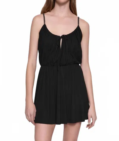 Rebecca Minkoff Serena Tie Dress In True Black