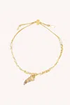Rebecca Minkoff Shark Tooth Slider Bracelet In Gold