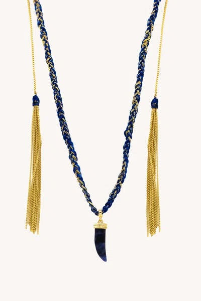Rebecca Minkoff Shark Tooth Slider Necklace In Rose Gold