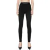 Rebecca Minkoff Sienna Chain Detail Leggings In True Black