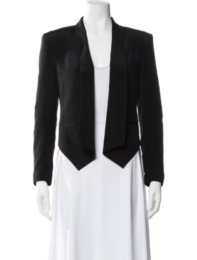 Pre-owned Rebecca Minkoff Silk Blazer In Black