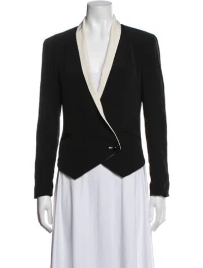 Pre-owned Rebecca Minkoff Silk Blazer In Black