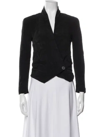 Pre-owned Rebecca Minkoff Silk Blazer In Black