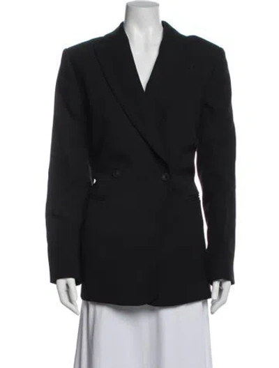 Pre-owned Rebecca Minkoff Silk Blazer In Black