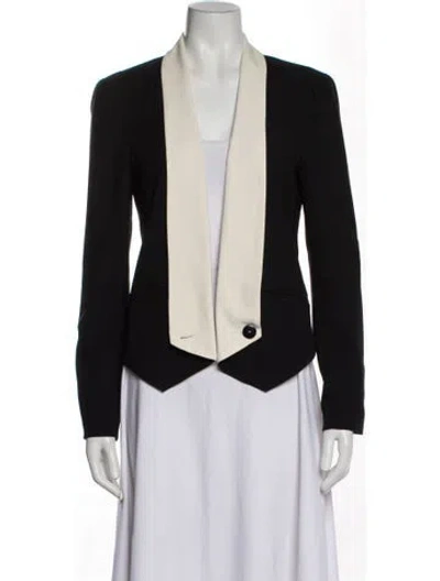 Pre-owned Rebecca Minkoff Silk Blazer In Gray
