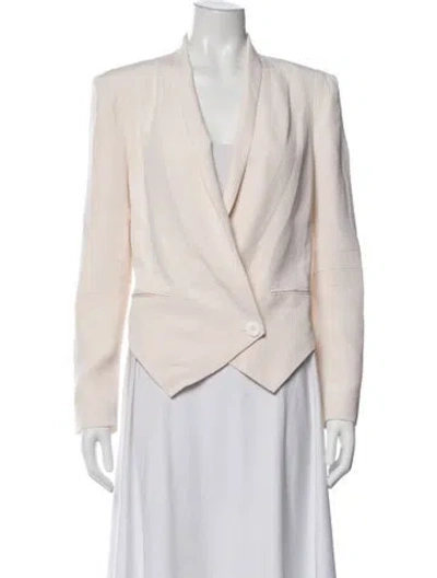 Pre-owned Rebecca Minkoff Silk Blazer In Neutrals