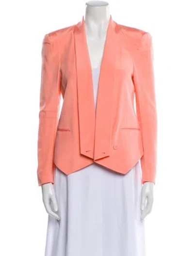 Pre-owned Rebecca Minkoff Silk Blazer In Pink