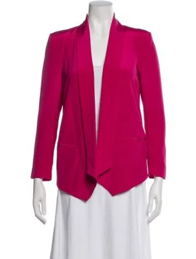 Pre-owned Rebecca Minkoff Silk Blazer In Red