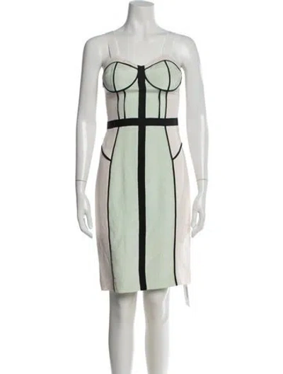 Pre-owned Rebecca Minkoff Silk Knee-length Dress In Green