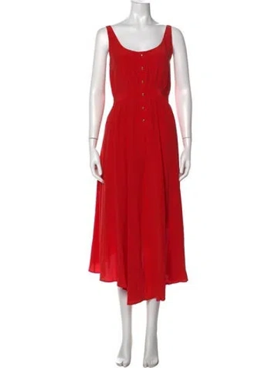 Pre-owned Rebecca Minkoff Silk Long Dress In Red