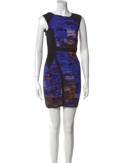 Pre-owned Rebecca Minkoff Silk Mini Dress In Black