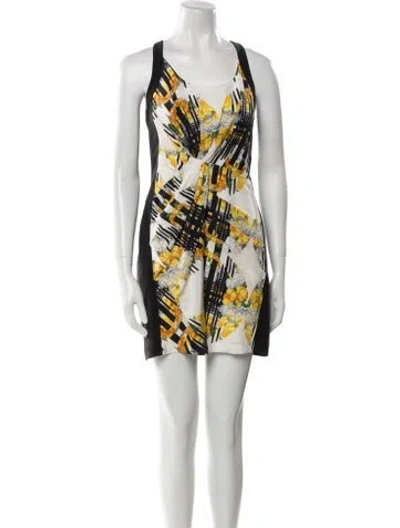 Pre-owned Rebecca Minkoff Silk Mini Dress In Black