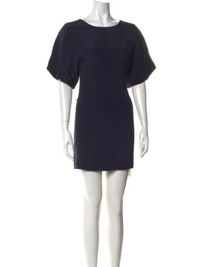 Pre-owned Rebecca Minkoff Silk Mini Dress In Black