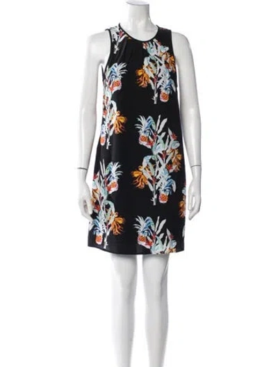 Pre-owned Rebecca Minkoff Silk Mini Dress In Black