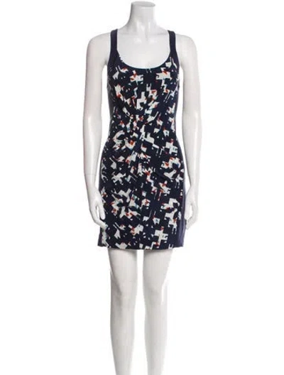 Pre-owned Rebecca Minkoff Silk Mini Dress In Blue