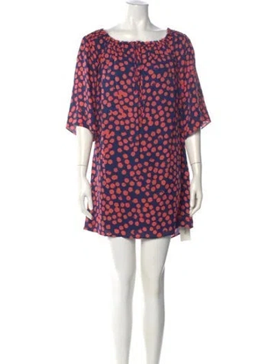 Pre-owned Rebecca Minkoff Silk Mini Dress In Multi