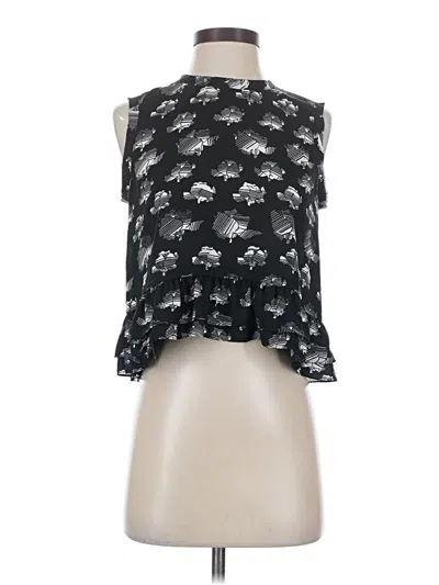 Pre-owned Rebecca Minkoff Sleeveless Blouse In Black