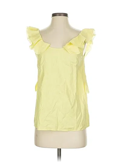 Pre-owned Rebecca Minkoff Sleeveless Blouse In Yellow