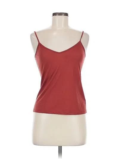 Pre-owned Rebecca Minkoff Sleeveless Top Burgundy Sweetheart Neckline Tops