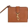 Rebecca Minkoff Slim Megan Leather Bifold Wallet In Brown